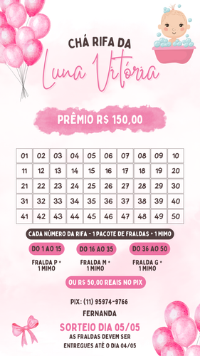 Chá rifa sorteio moderno rosa story de instagram.png
