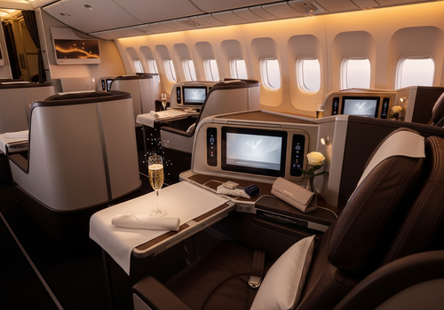 Luxury business class cabin