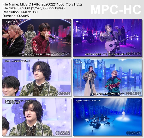 [TV-Variety] MUSIC FAIR – 2026.02.21