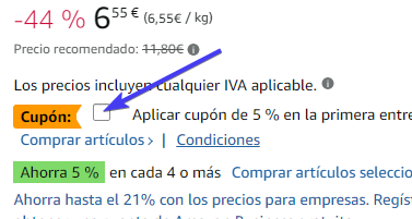 cupón amazon