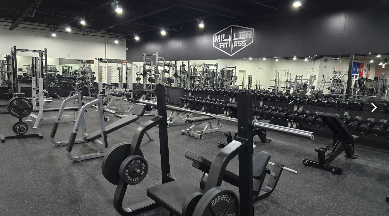 Strength training area at Miller Fitness in North Myrtle Beach
