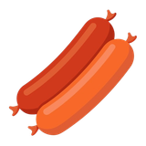 two sausages illustration appetizing and savory food icon 873182 1101 removebg preview