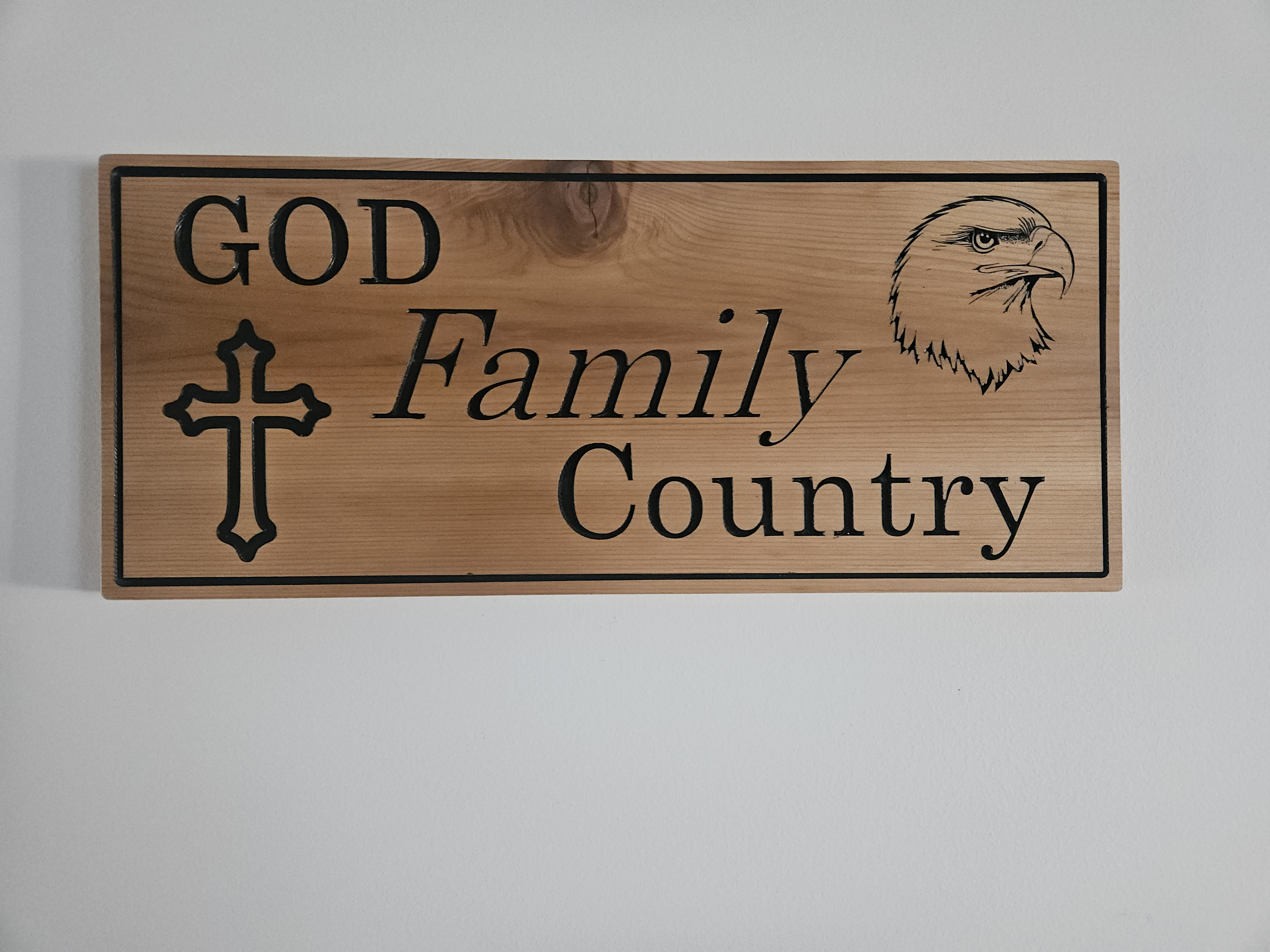 God family country sign