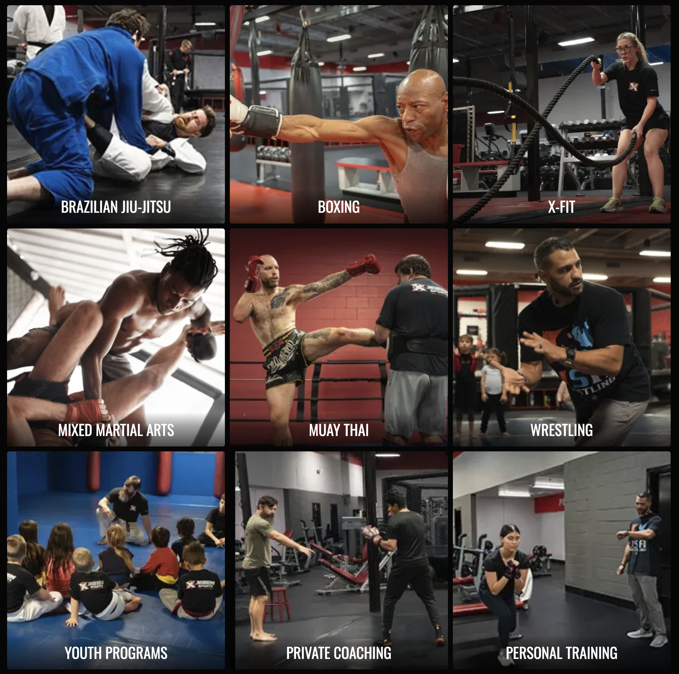 Martial arts and fitness training at X-Zen Sports in Greenville SC