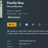Family Guy S24E09 2160p HDR Ai Upscale Screenshot0 Mesc