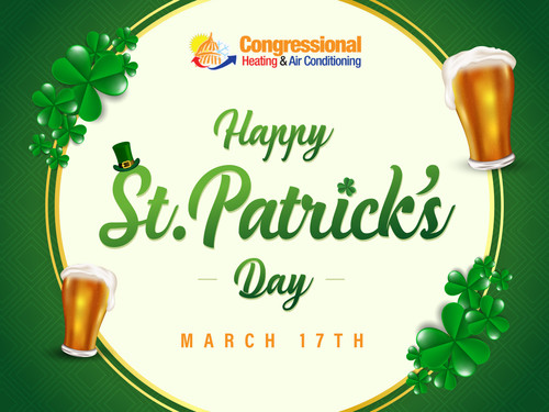 St. Patricks Day 2021 greetings from Congressional HVAC