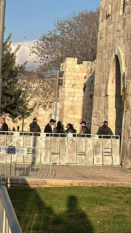 قوات الاحتلال تنتشر في محيط باب الساهرة بالقدس المحتلة، وتمنع وصول الأهالي إلى البلدة القديمة والمسجد الأقصى لليوم السابع عشر....