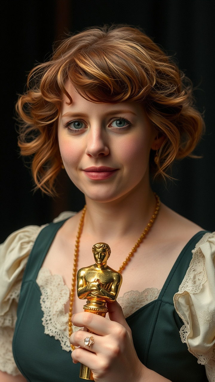 Jessie Buckley wins first Oscar for playing Shakespeare’s wife in ‘Hamnet’