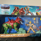 ORIGINS BATTLE DAMAGE HE-MAN AND BATTLECAT MISB $60