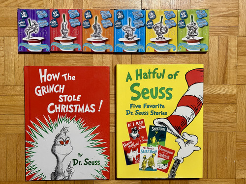DR. SEUS COLLECTION SILVER PLATED ORNAMENTS AND BOOKS NEW $100.jpg