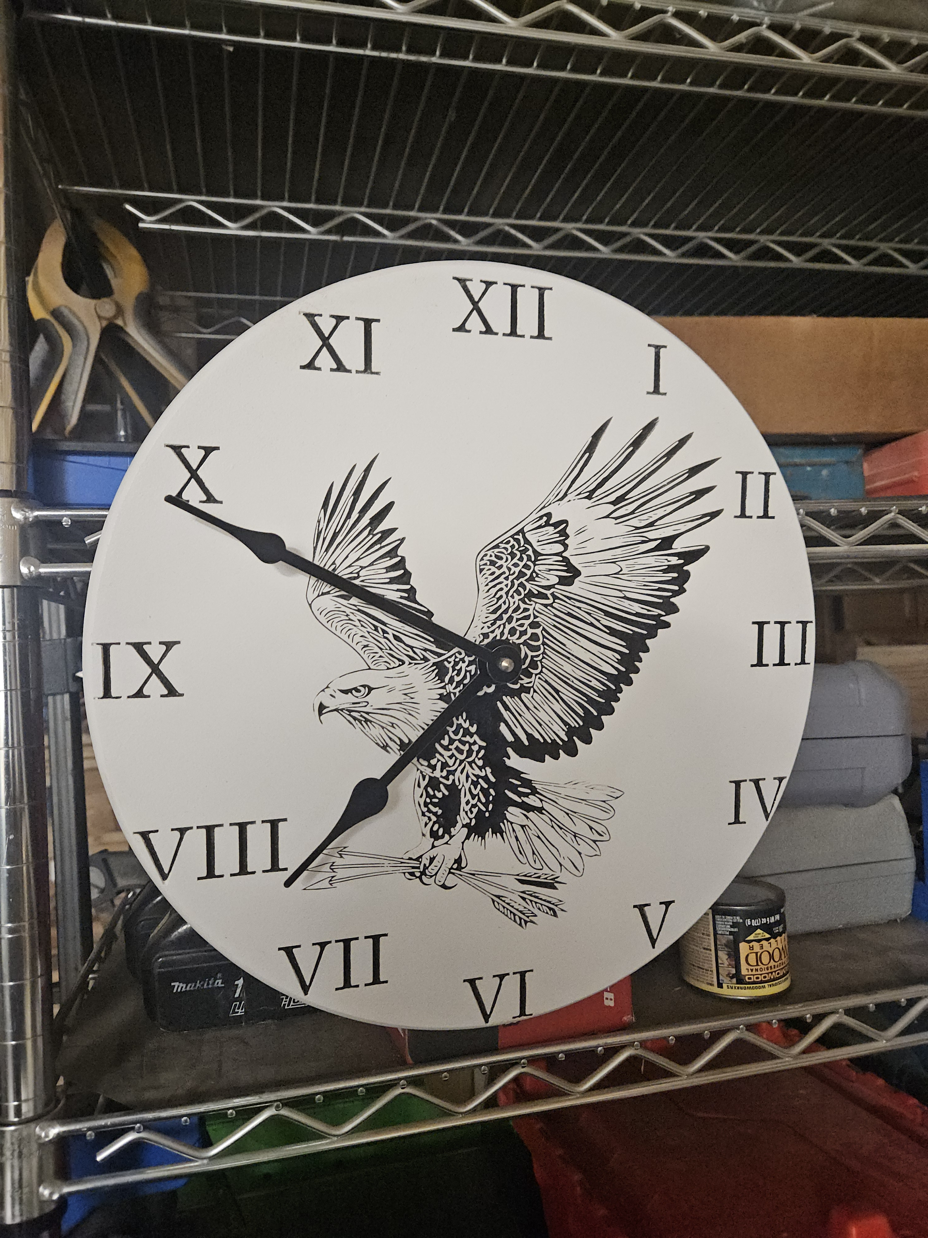 Carved eagle artwork one