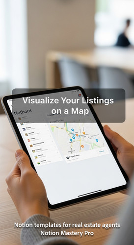 Person holding an iPad displaying a property map view within a clean Notion dashboard Overlay Visual.jpg
