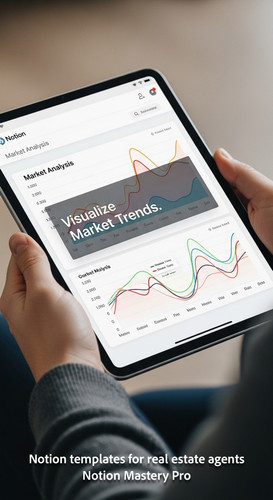 Person holding an iPad displaying a stylized market analysis chart within a clean Notion dashboard O.jpg