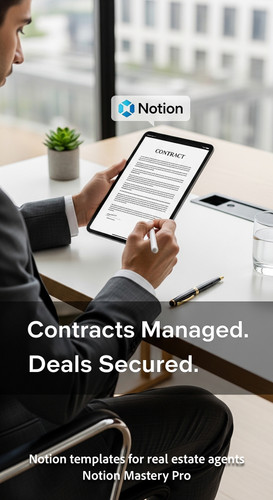 Person in a tailored suit reviewing a digital contract on an iPad with a Notion watermark Overlay Co.jpg