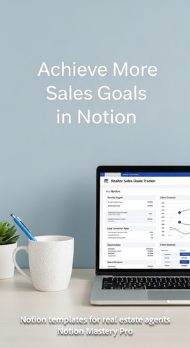 Minimalist workspace with a clean blue and white aesthetic screen showing a comprehensive Realtor go.jpg