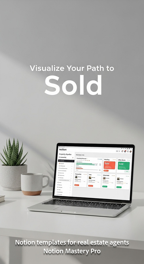 Minimalist workspace with a white desk and a laptop showing a Notion property pipeline Overlay Visua.jpg