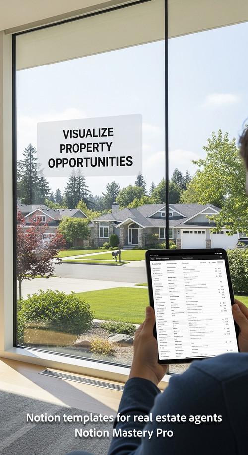 Person looking at a suburban neighborhood through a modern glass window holding an iPad displaying a.jpg