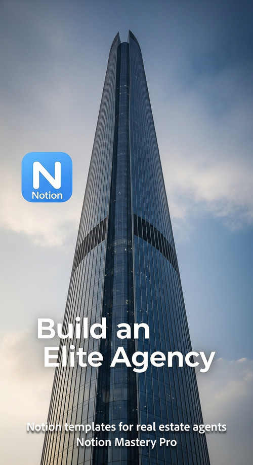 Sleek futuristic office building exterior with glass walls reflecting a subtle Notion icon in the cl.jpg