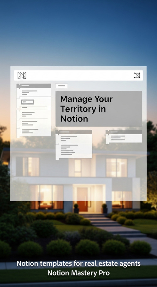 Modern suburban house at dusk blurred with a digital Notion overlay on the sky Overlay Manage Your T.jpg