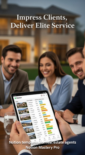 Blurred image of a luxury property showing with happy clients foreground tablet displaying a clean N.jpg
