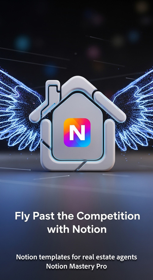Abstract 3D render of a house icon with digital wings and a Notion logo Overlay Fly Past the Competi.jpg