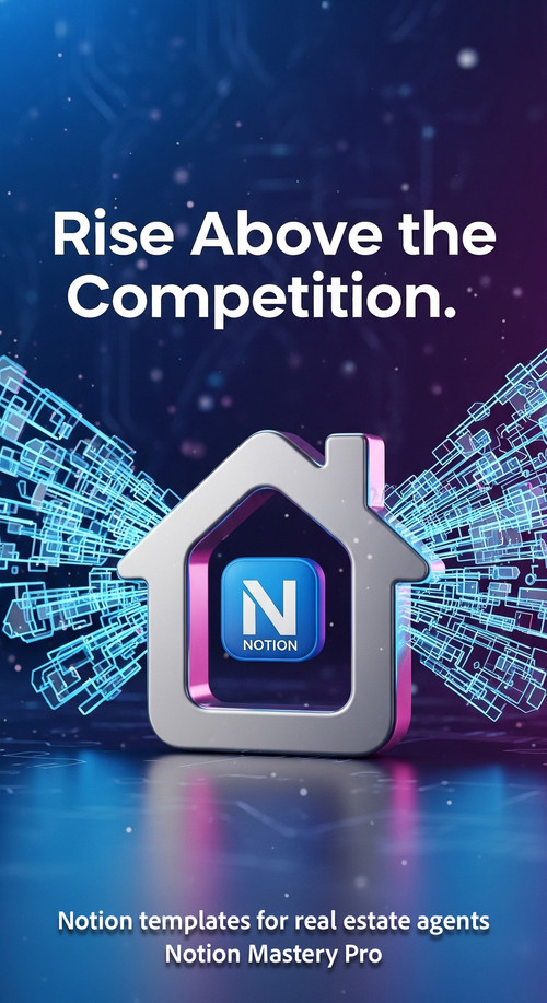 Abstract 3D render of a house icon with digital wings and a Notion logo Overlay Rise Above the Compe.jpg