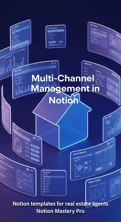 Abstract 3D render of a house icon with multiple digital screens floating around it Overlay MultiCha.jpg