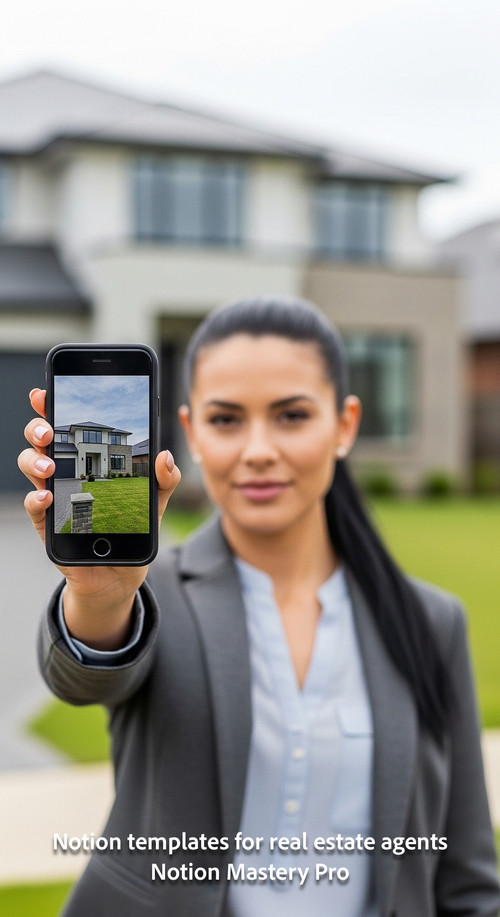 Blurred background of a successful agent taking a photo of a suburban house foreground smartphone wi.jpg