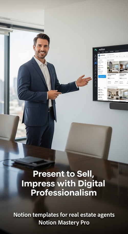 Blurred background of a successful real estate agent confidently presenting property options in a sl.jpg