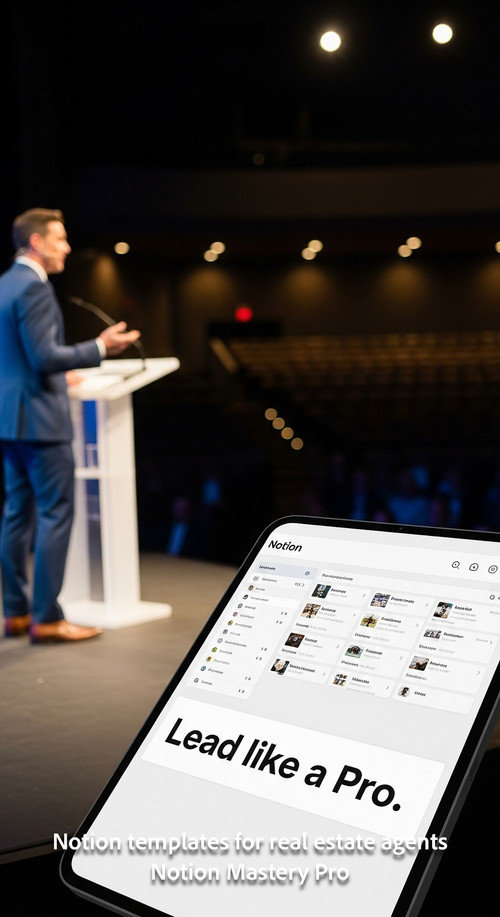 Blurred background of a successful real estate agent speaking at a conference foreground screen with.jpg