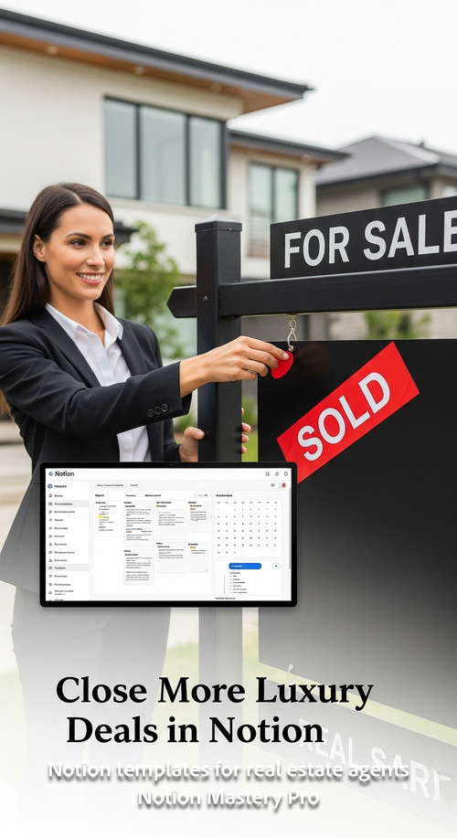 Blurred background of a successful real estate agent placing a Sold sticker on a modern suburban hou.jpg