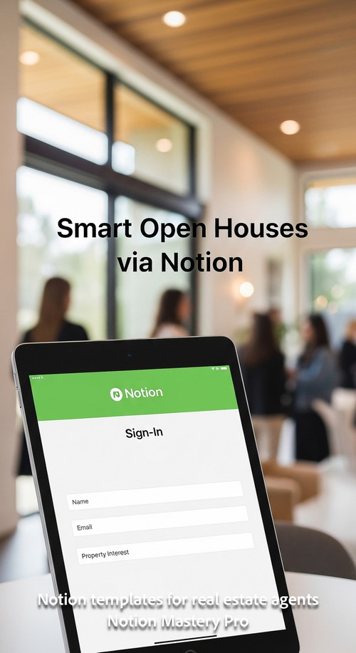 Blurred background of a modern openhouse event foreground iPad with a Notion signin sheet Overlay Sm.jpg