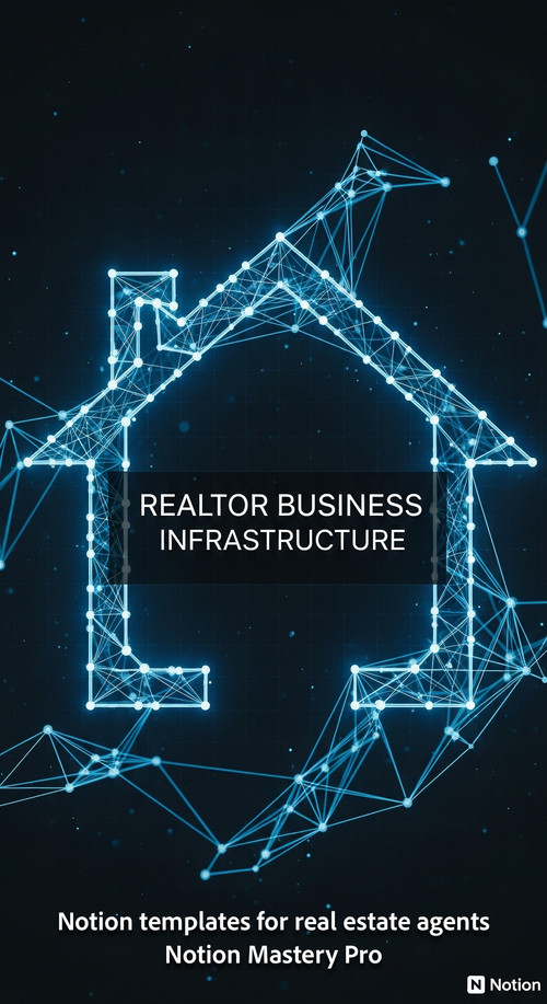 Abstract network of interconnected nodes forming a house shape glowing blue lines Notion icon Overla.jpg