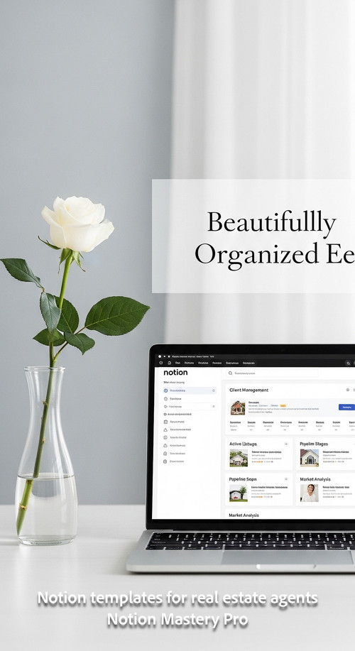 Minimalist desk with a single flower and a laptop showing a Notion realtor dashboard Overlay Beautif.jpg