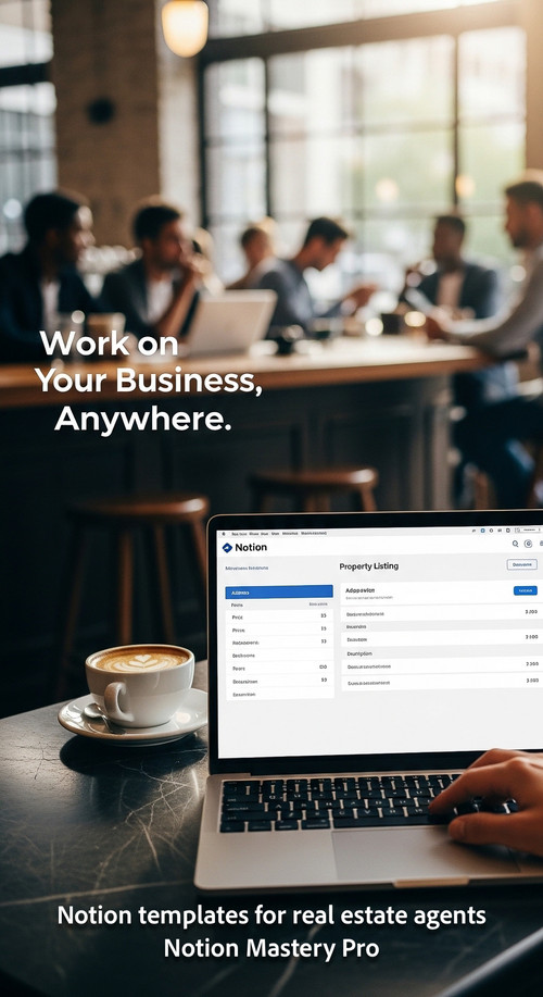 Blurred interior of a highend coffee shop with diverse people foreground laptop displaying a clear N.jpg