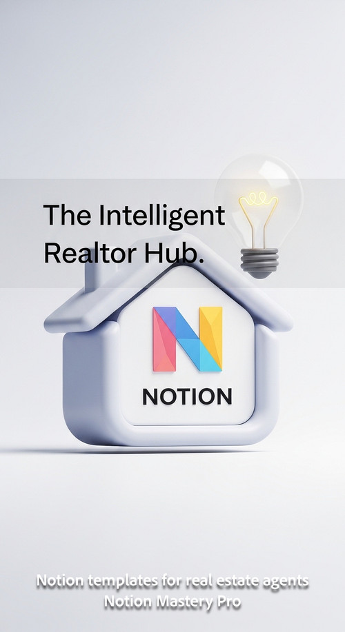 Abstract 3D icon of a house and a lightbulb with a central Notion logo Overlay The Intelligent Realt.jpg