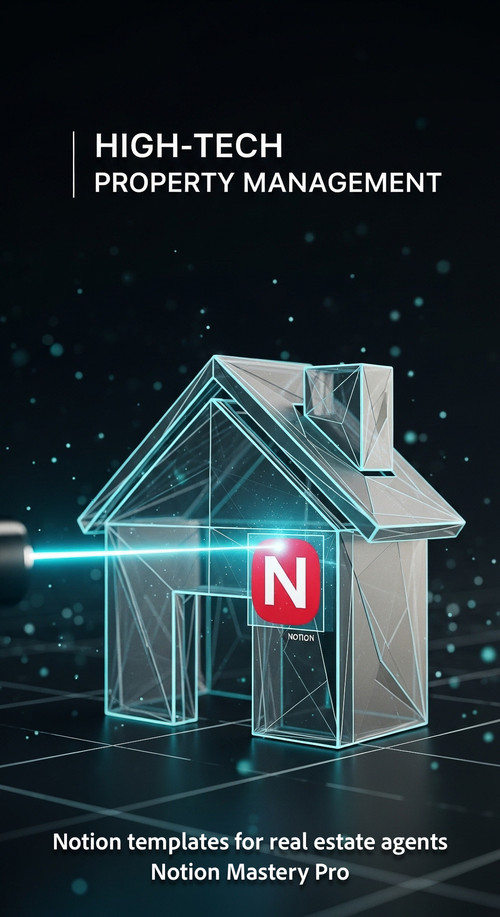 Abstract 3D visualization of a house icon being scanned by a digital laser with a Notion logo Overla.jpg