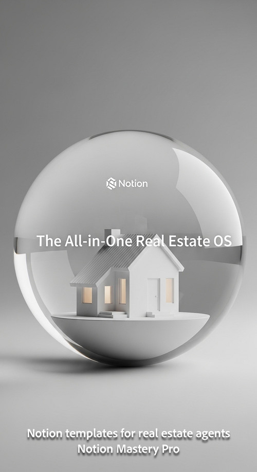 Minimalist 3D render of a 3D house inside a transparent sphere with a Notion logo Overlay The AllinO.jpg