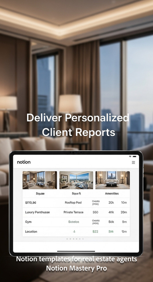 Blurred interior of a luxury penthouse foreground tablet displaying a clean Notion property comparis.jpg