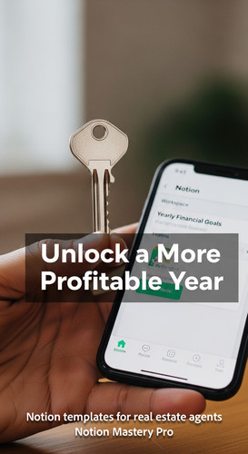 Close up of a hand holding a house key next to a smartphone with a Notion app Overlay Unlock a More .jpg