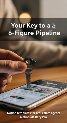Close up of a hand holding a house key next to a smartphone with a Notion app Overlay Your Key to a .jpg