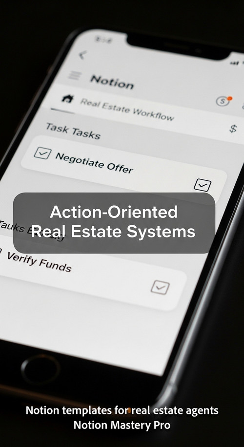 Close up of a smartphone showing a Notion task list Negotiate Offer Verify Funds Overlay ActionOrien.jpg