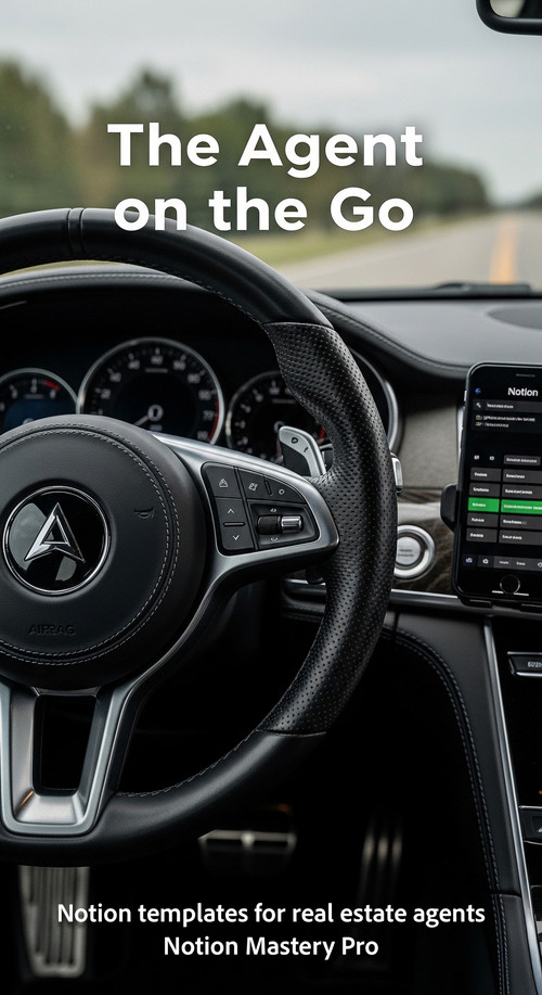 Close up of a luxury car steering wheel and a smartphone mounted to the dashboard showing a blurred .jpg