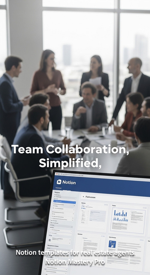 Blurred view of a diverse team collaborating in a modern meeting room foreground screen showing Noti.jpg