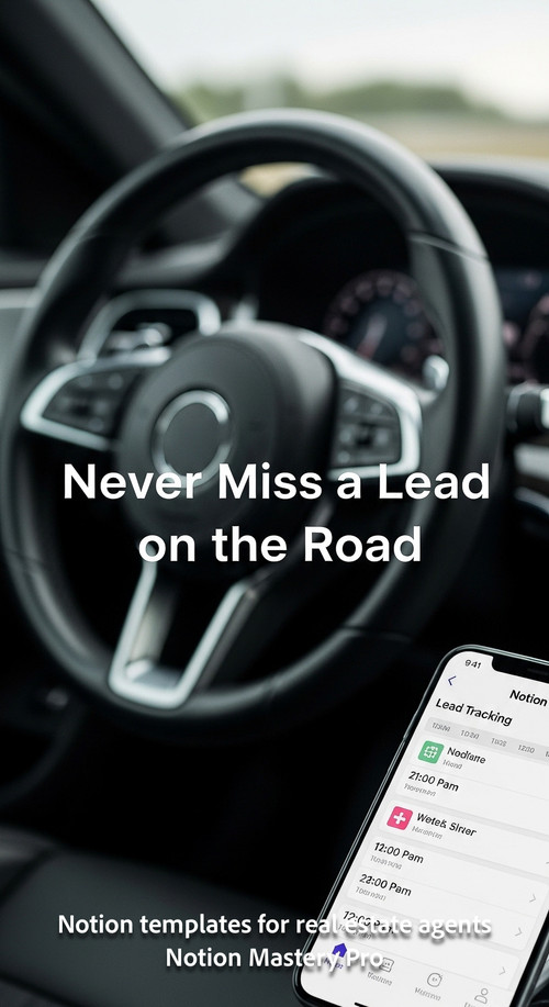 Blurred image of a luxury car steering wheel foreground smartphone with a Notion schedule Overlay Ne.jpg