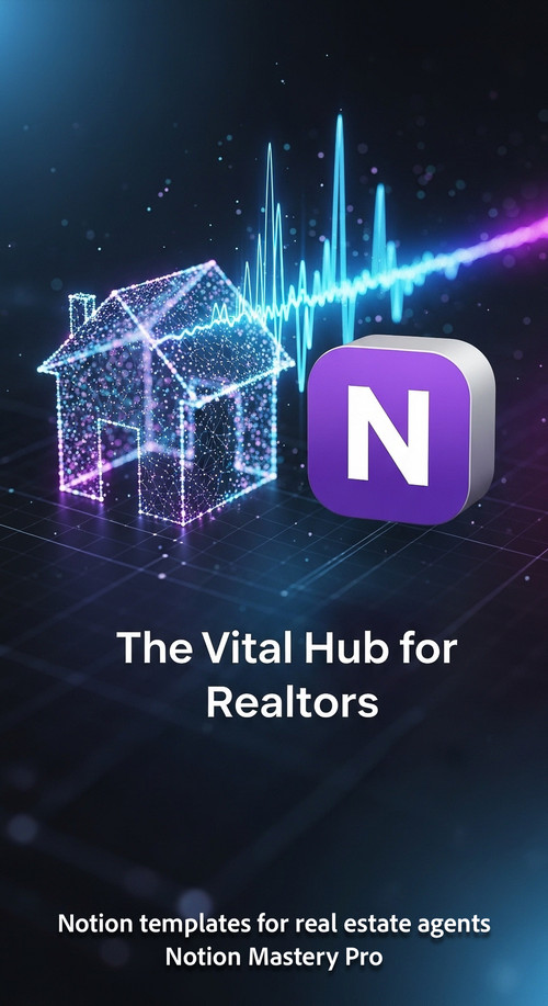 Abstract 3D visualization of a house icon with a digital pulse and a Notion logo Overlay The Vital H.jpg