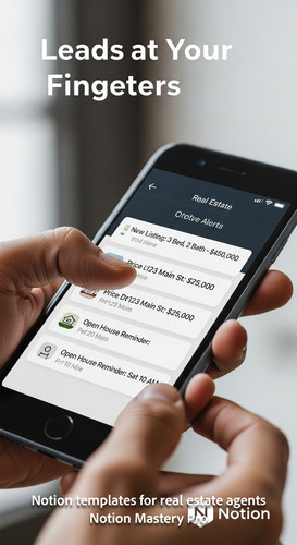 Close up of a hand checking a smartphone screen with real estate notifications and a subtle Notion i.jpg
