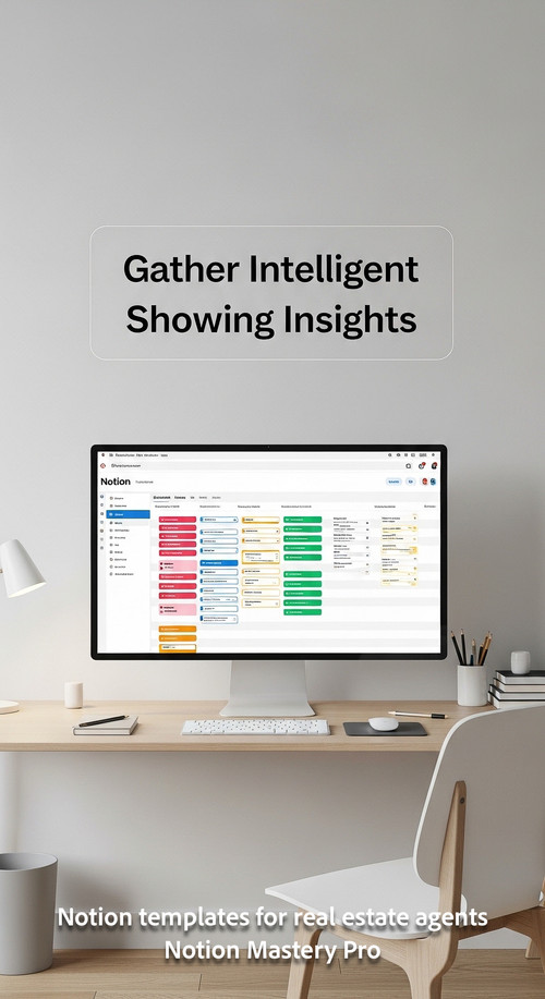 Minimalist workspace with a clean aesthetic a large monitor displaying a colorful Notion showing fee.jpg