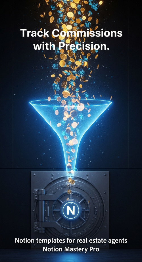 Abstract visualization of commission payments flowing through a glowing blue funnel into a secure va.jpg
