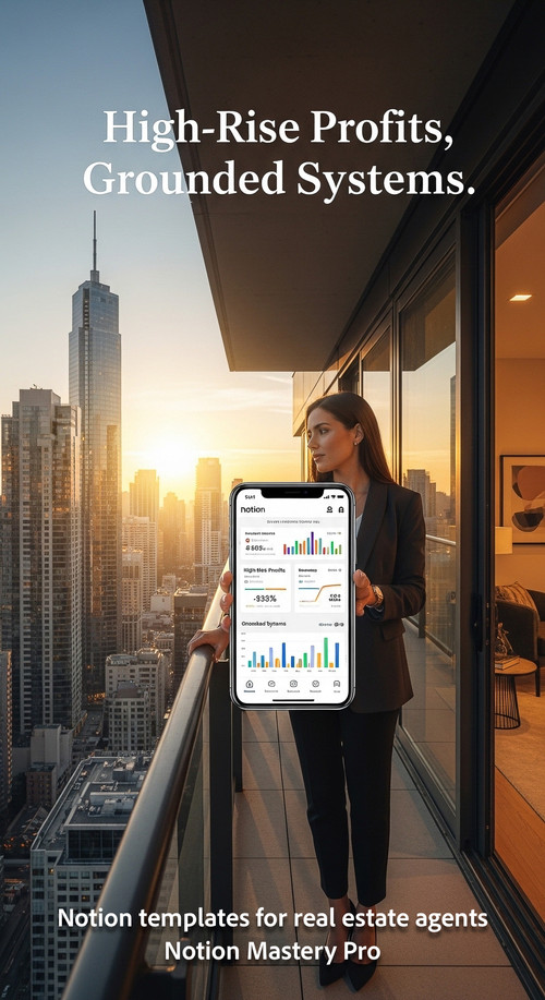 Luxury penthouse view professional holding a smartphone showing a Notion property tracker Overlay Hi.jpg